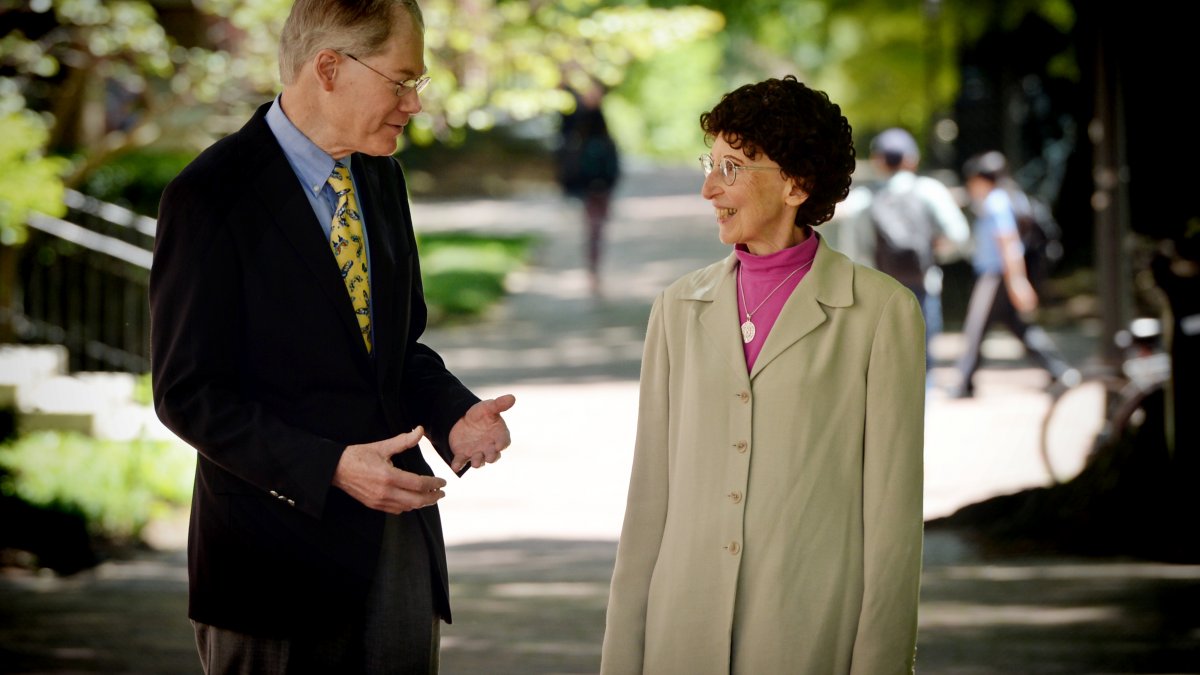 A portrait of John and Joy Kasson on campus