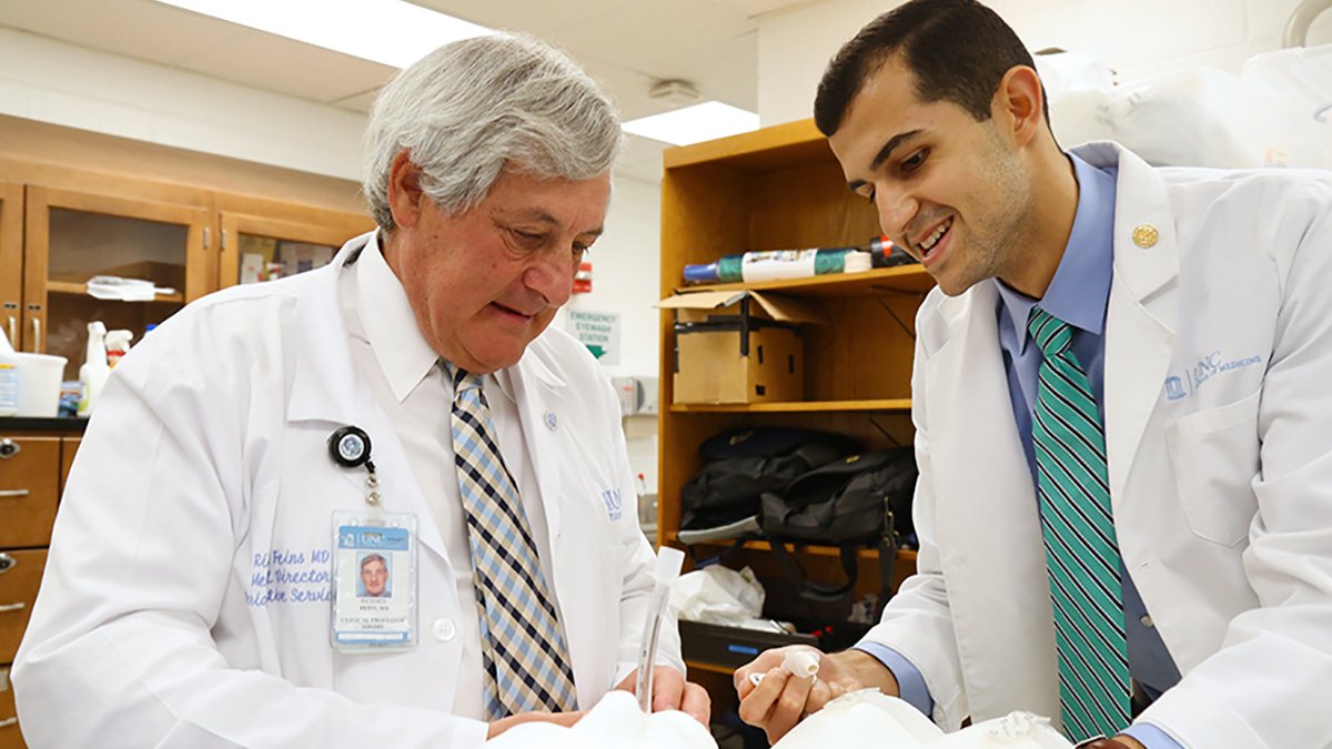 Yousef with Dr. Feins
