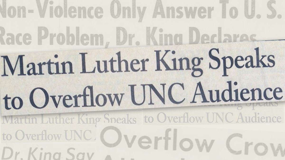 ‘In the presence of greatness’: Remembering Martin Luther King Jr.'s 1960 speech at UNC