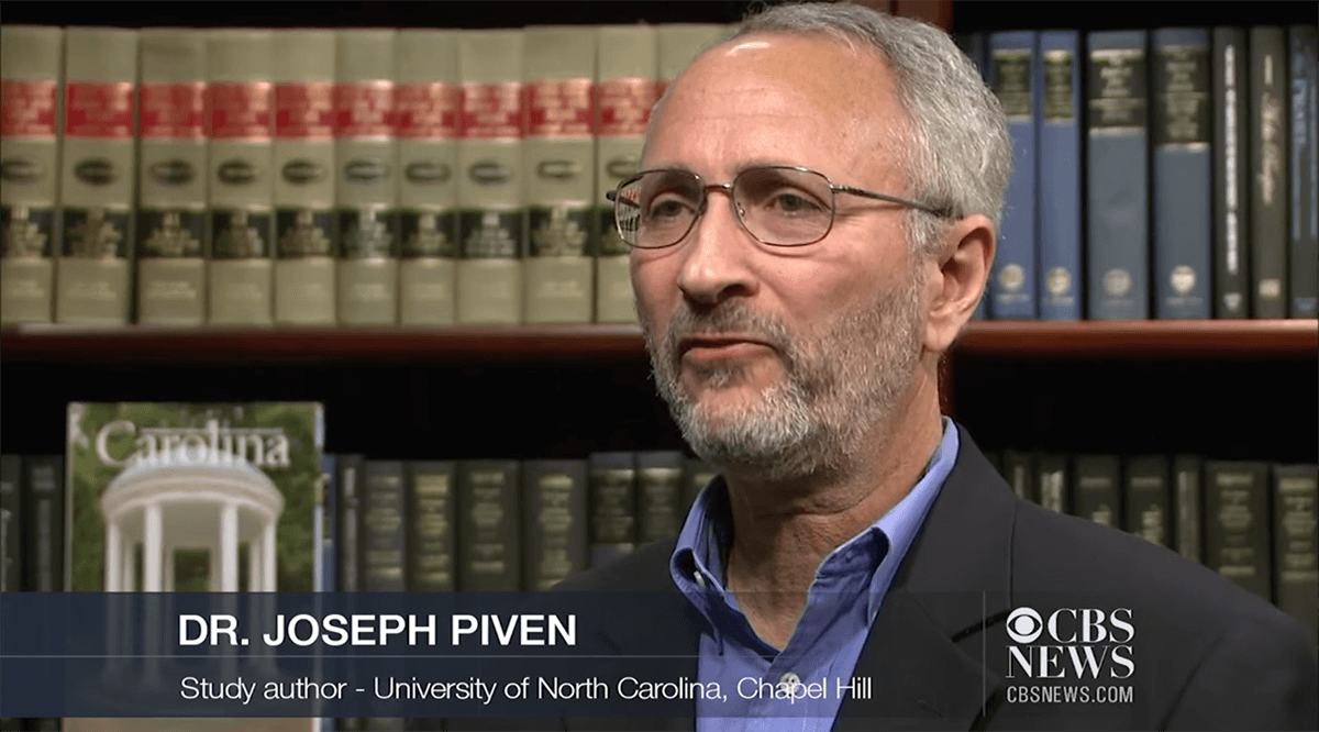 Joseph Piven talks during an interview with CBS News.