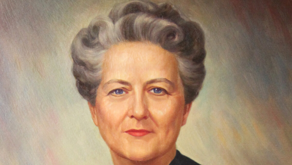 Painted portrait of Elizabeth Kemble.