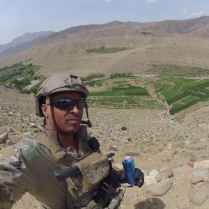 Curtis Carr in Afghanistan.