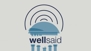 A graphic of the Old Well with "Well Said" on it.