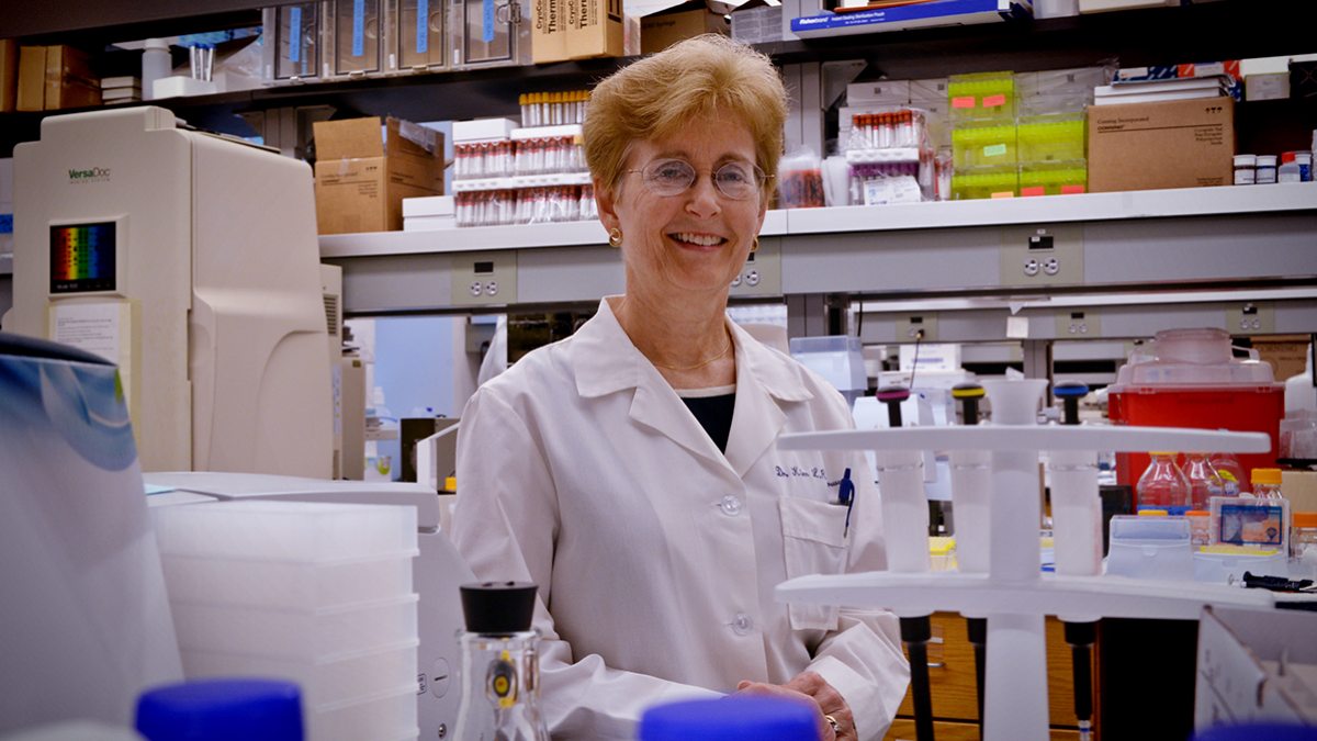 Kim Brouwer in her lab.