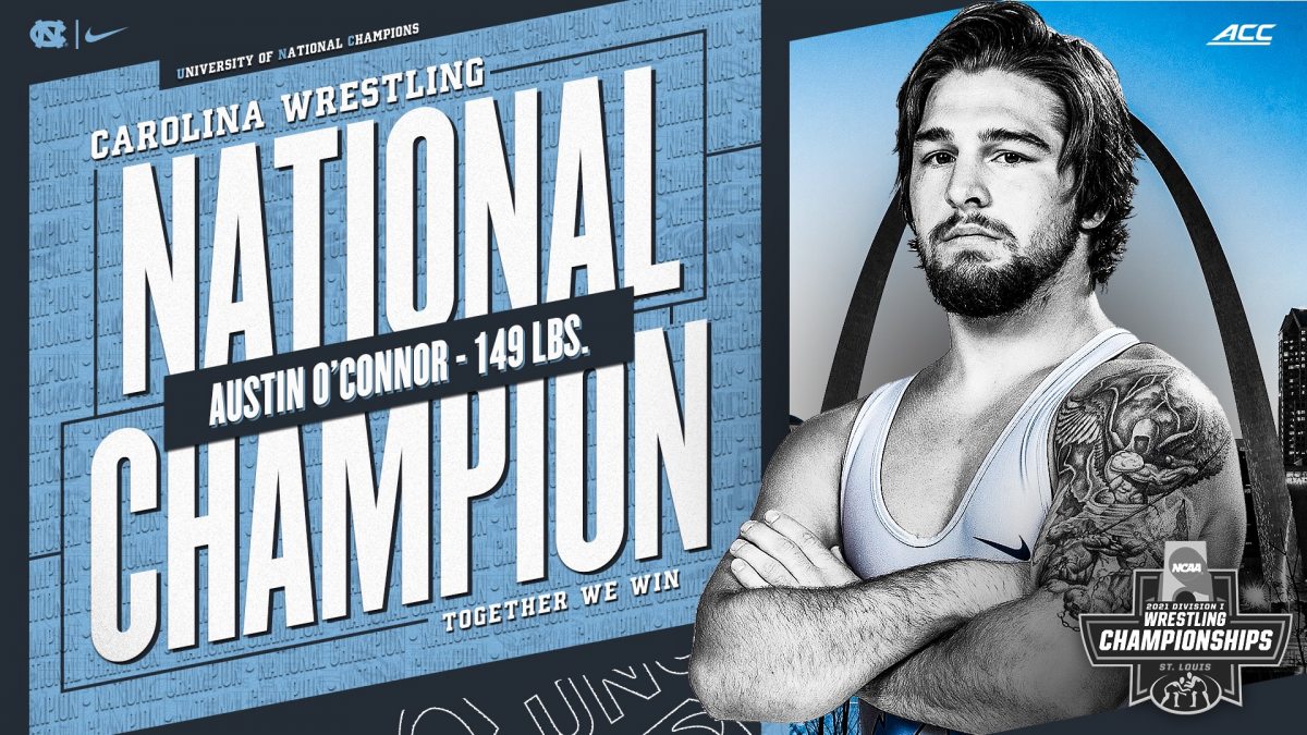 Carolina wrestling National Champion: Austin O'Connor.