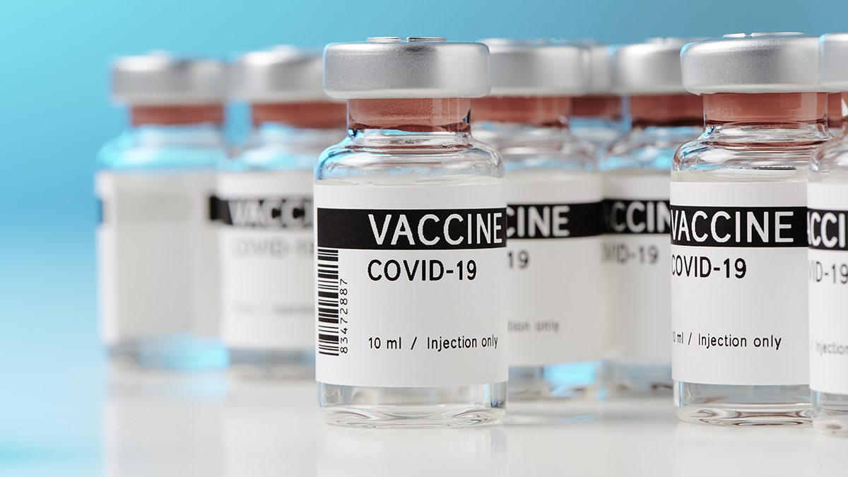 Viles of the COVID-19 vaccine.