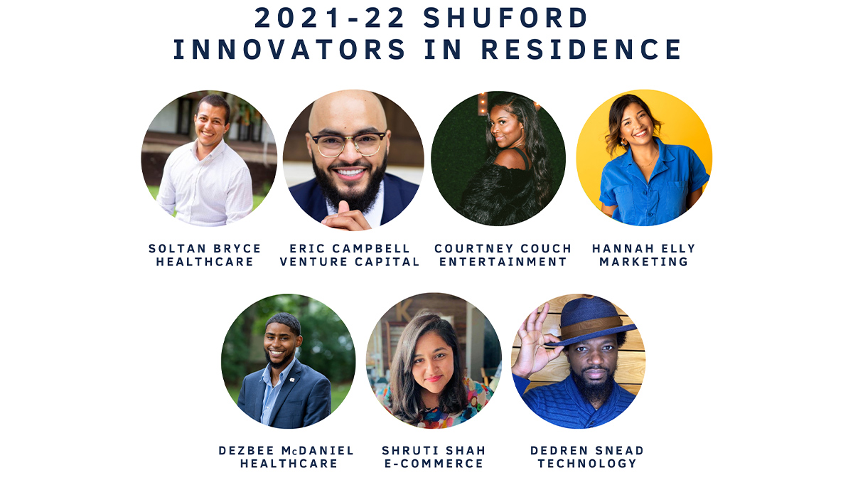 Photos of the new Shuford Innovators in Residence.