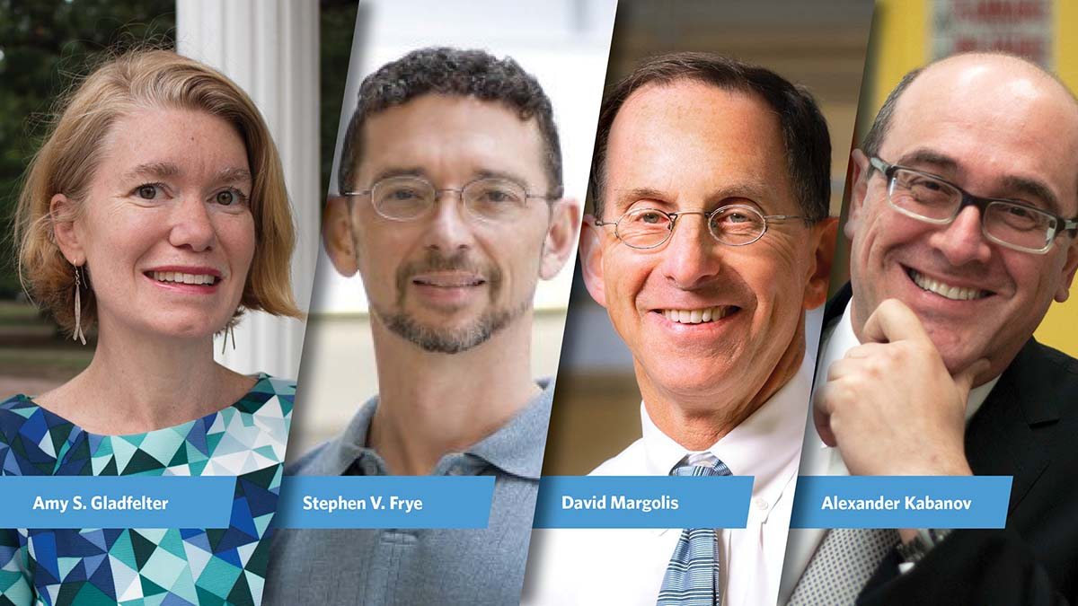 Portraits of four Carolina researchers.