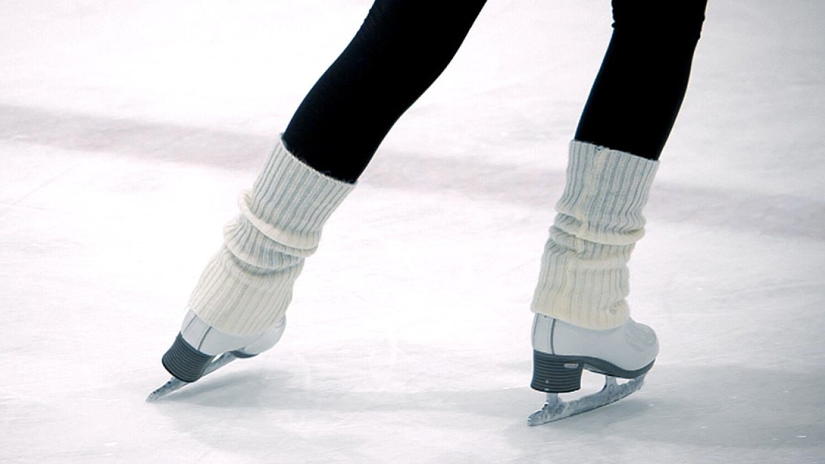 a person ice skating.
