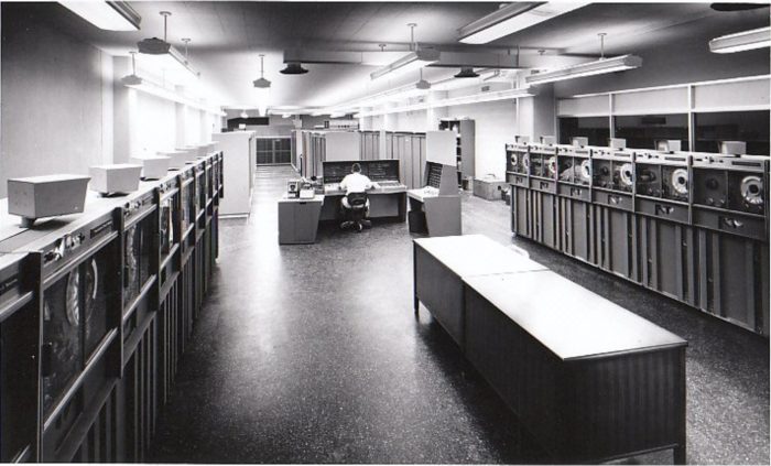 the UNIVAC 1105 in Philips Hall.