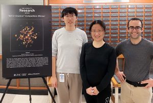 Award winners with research poster 