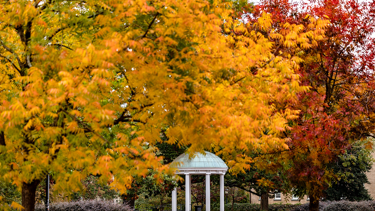 The Old Well with color leaves nearby.