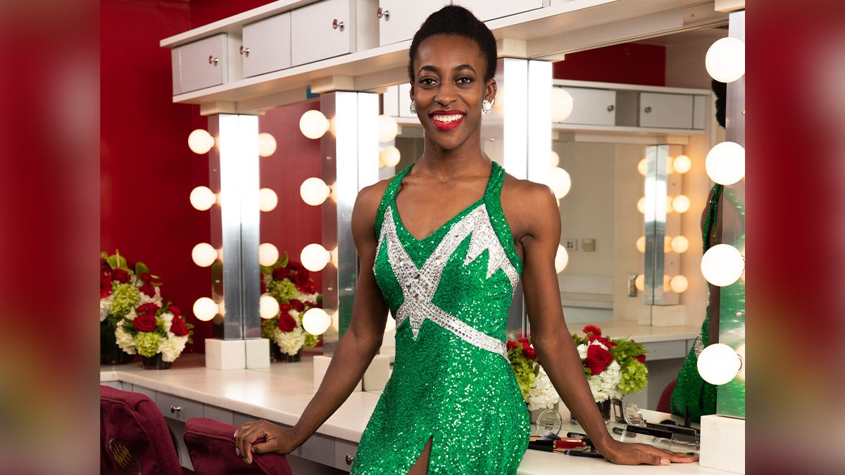 Alexis Payton in her dressing room.