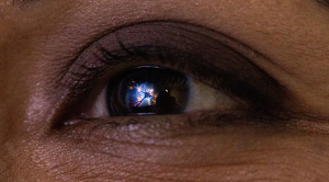 A close up of a human eye.