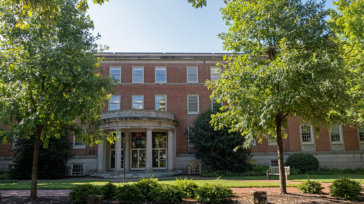 The exterior of Peabody Hall.