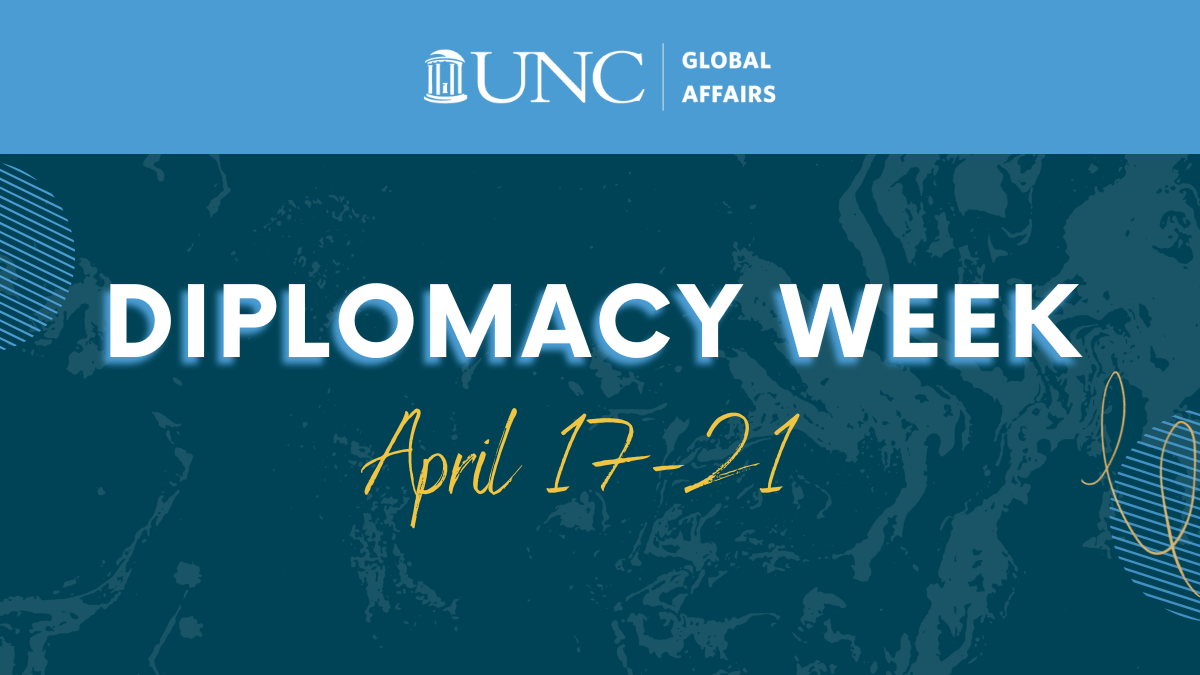Diplomacy Week, April 17 to 21.