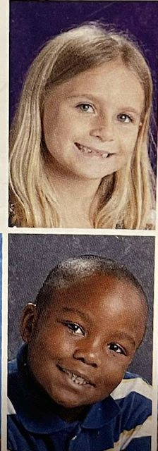 Yearbook photos of Kacie and DeAndre