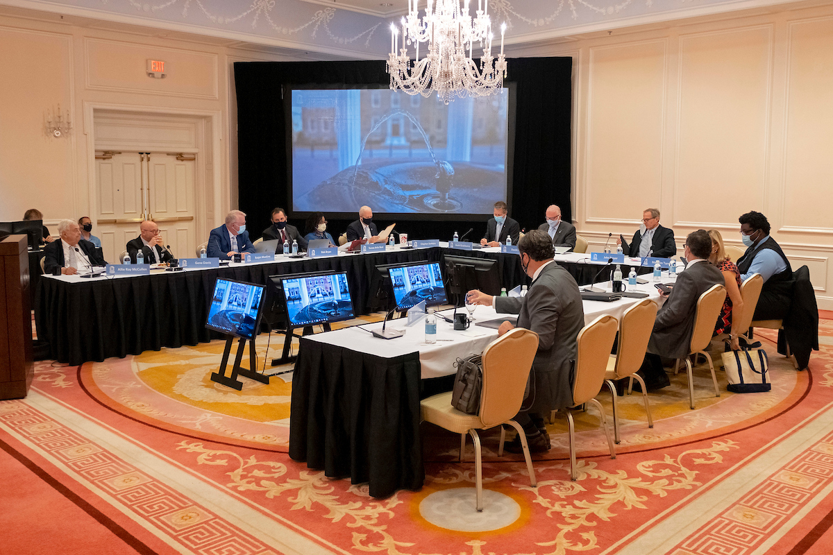 Sept. 23 meeting of the UNC Board of Trustees at the Carolina Inn