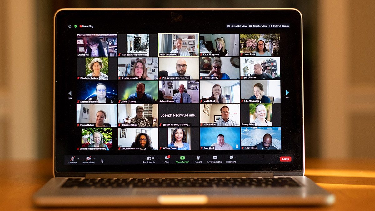 People on a Zoom meeting