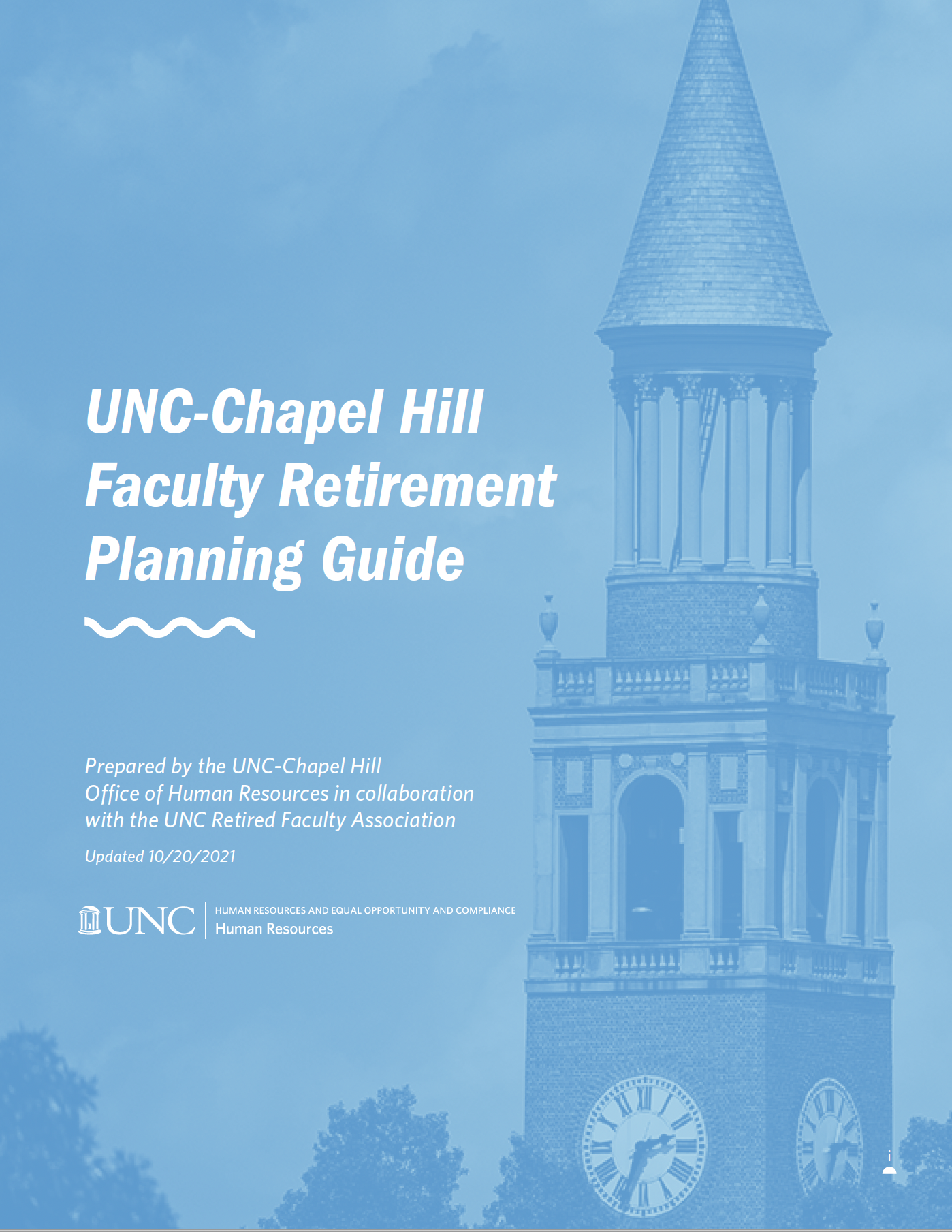 Graphic reading "UNC-Chapel Hill Faculty Retirement Planning Guide"