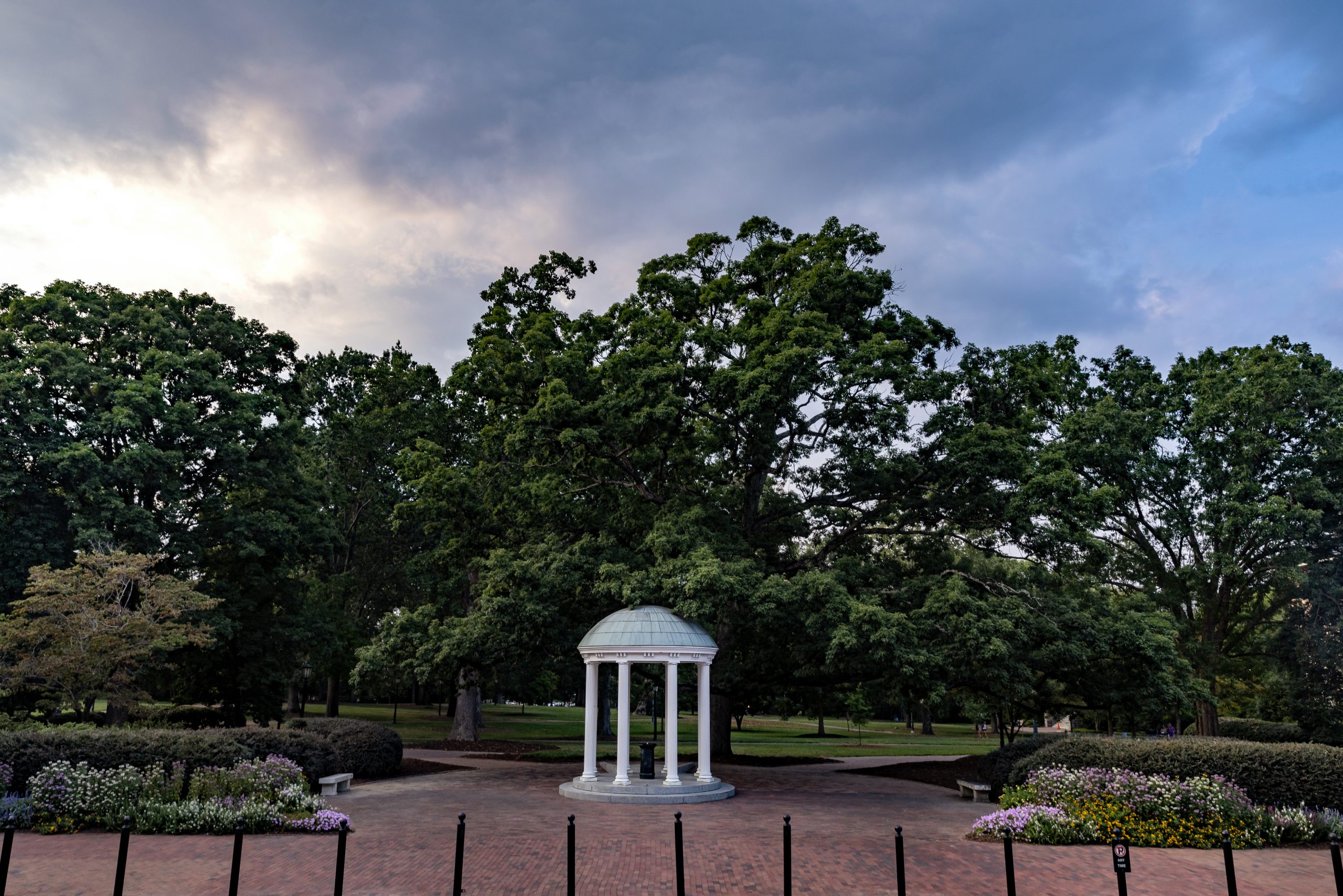 View of the Old Well on the campus of the University of North Carolina at Chapel Hill.