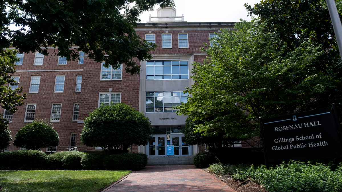 An exterior view of Roseneau Hall on the campus of UNC-Chapel Hill