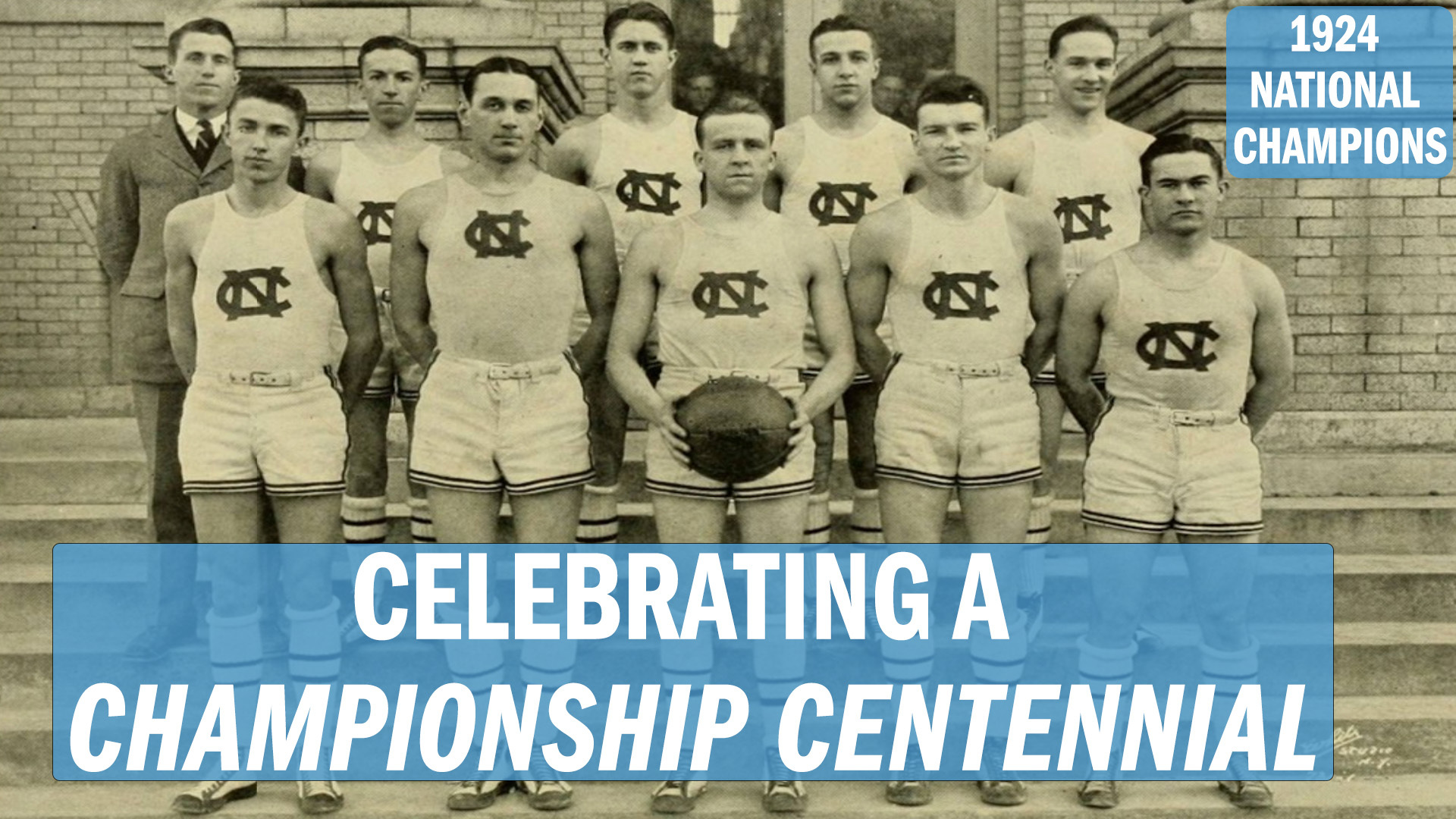 Team picture of Carolina men's basketball in 1924