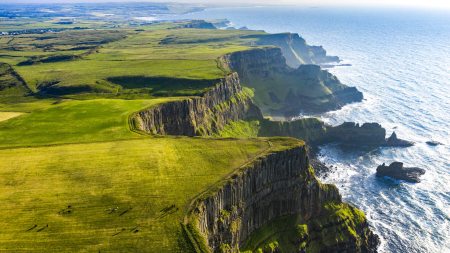 Ireland coastline.